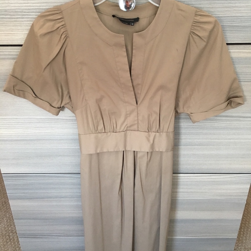 BCBG Xs tan dress